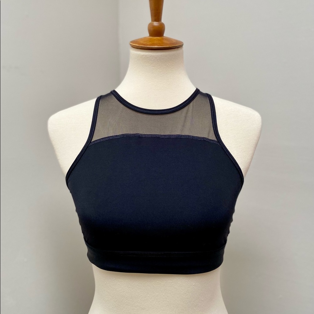 🍋4 for $20 Victoria’s Secret Pink • Black High Neck Mesh Sports Bra